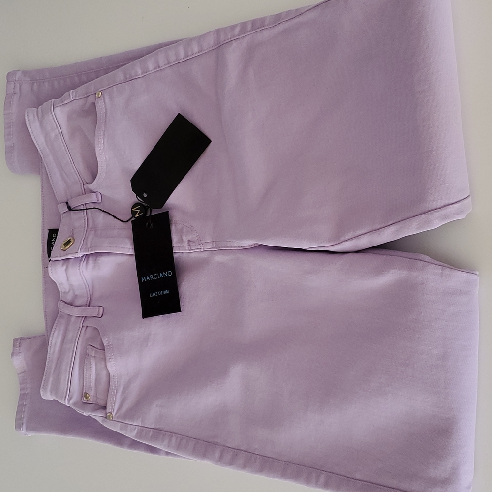 NWT Marciano Stiletto No. 97 Super High Rise Stretchy Jeans in New Light…